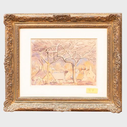 Paul-Émile Pissarro (1884 - 1972): Pommiers  à Canteque