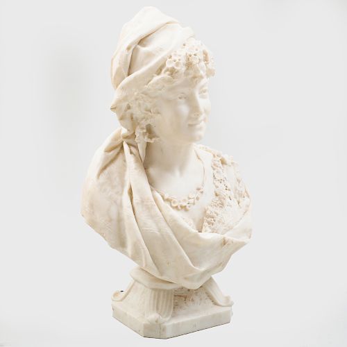 Pietro Calvi (1833-1884): Bust of a Lady