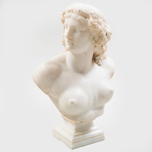 Attributed to Jean-Baptise Clésinger (1814-1883): Classical Bust