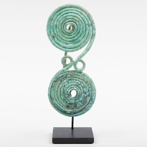 Greek Bronze Spiral Fibula, Probably Geometric Period 