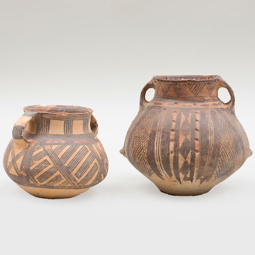 Two Chinese Neolithic Painted Pottery Vessels