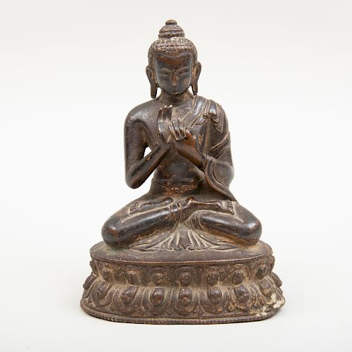 Tibetan Bronze Figure of Buddha Shakyamuni