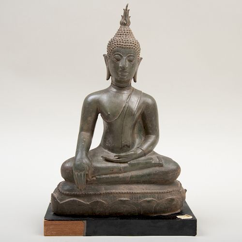 Bronze Figure of Buddha Sakyamuni, Northern Thailand or Laos