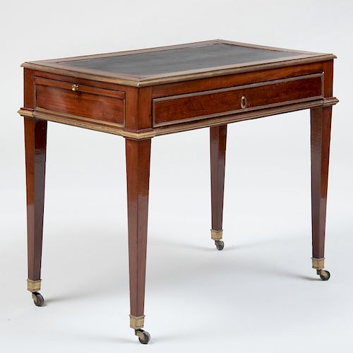 Directoire Brass-Mounted Mahogany Table à Écrire