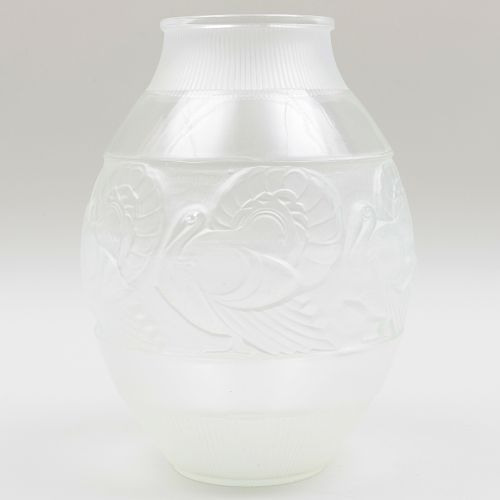 Sabino Art Deco Clear Glass Vase