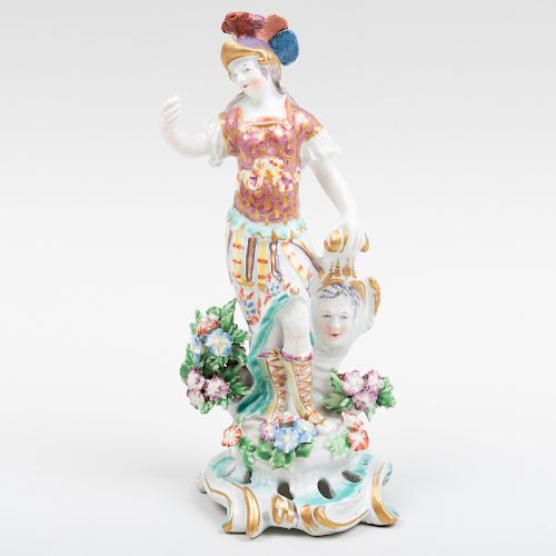 Bow Porcelain Figure of Minerva