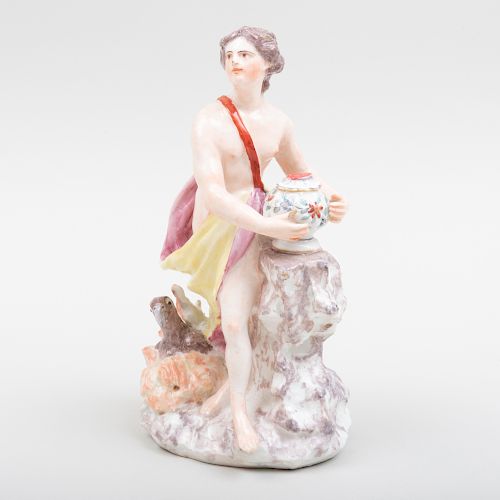 Bow Porcelain Figure of Jupiter