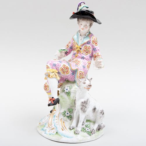 Porcelain Figure of a Dandy, Probably Bow