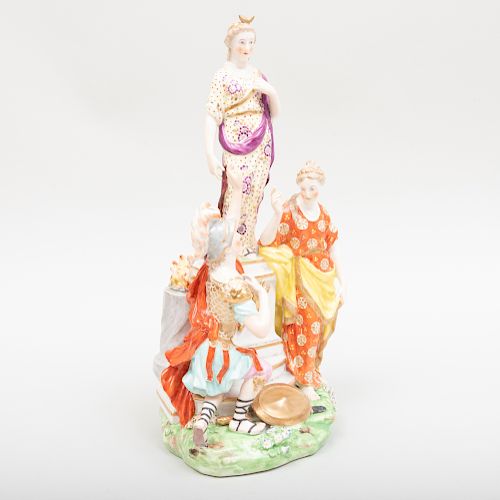 Derby Porcelain Figural Group Jason and Medea at the Alter of Diana