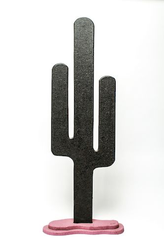 Modern Southwestern Signed Cactus Sculpture
