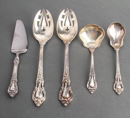 Lunt Silver "Eloquence" Serving Utensils Group 5