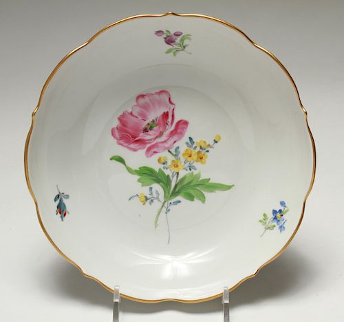 Meissen 20th Century Floral Porcelain Dish