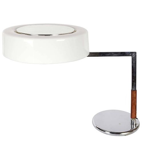 Kalmar Mid-Century Desk Lamp w Drum Shade