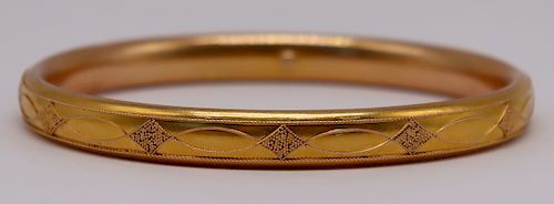 JEWELRY Etruscan Revival Style 14kt Gold Bracelet.