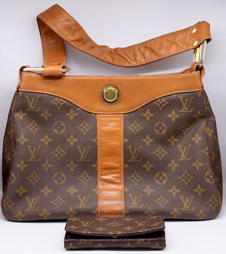 COUTURE. Vintage Louis Vuitton Handbag and Wallet.