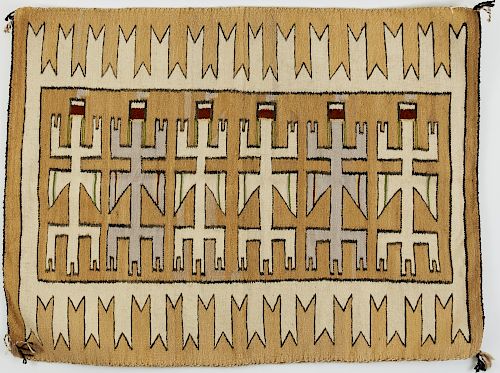 Navajo Yei Weaving Blanket / Rug
