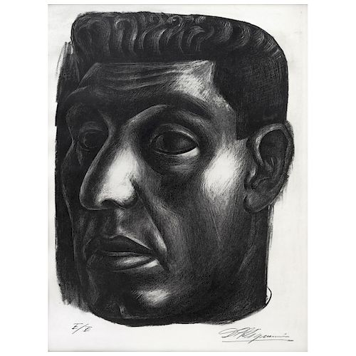 DAVID ALFARO SIQUEIROS, Retrato de Moisés Sáenz, 1930.  