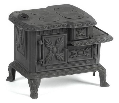 G. F. Filley Cast iron Plymouth Rock toy stove,