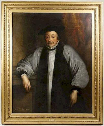 Studio of Van Dyck, "Portrait of Archbishop Laud"
