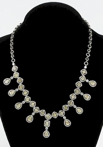Exquisite 18k Gold & Diamond Necklace (28.74 ctw)