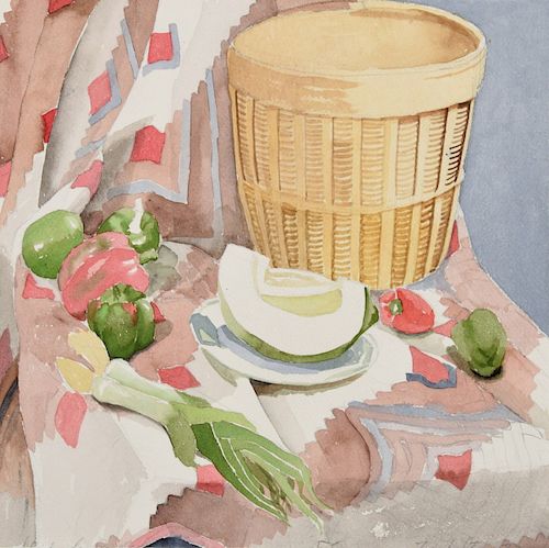 Sondra Freckelton Watercolor Painting, Still Life