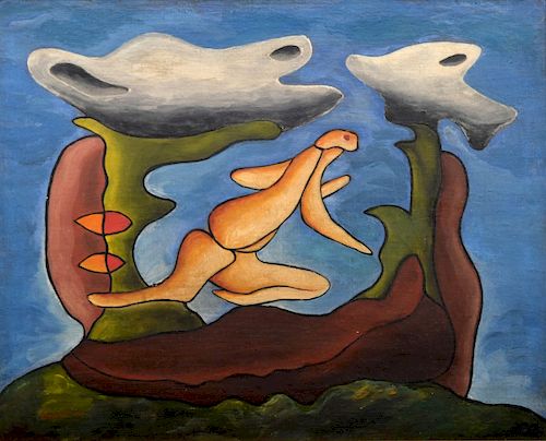 Eugenio Fernandez Granell Surrealist Painting