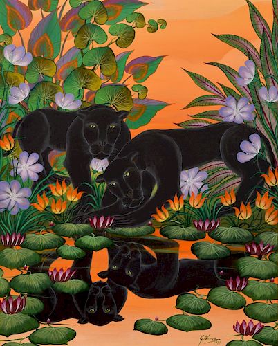 Gustavo Novoa Panther Painting