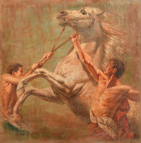 Large Tomasz Rut Equine Painting