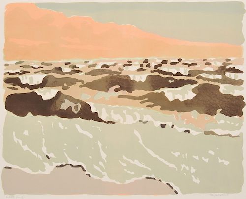 Fairfield Porter "Ocean II (The Gale)" Lithograph Signed Edition