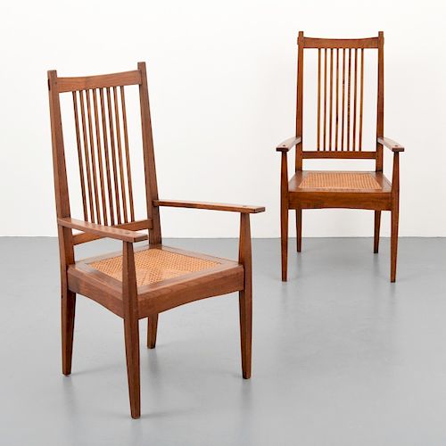 Pair of Arts & Crafts Chairs, Manner of Liberty & Co.