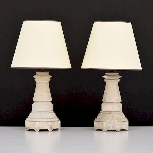 Pair of French Table Lamps, Manner of Samuel Marx