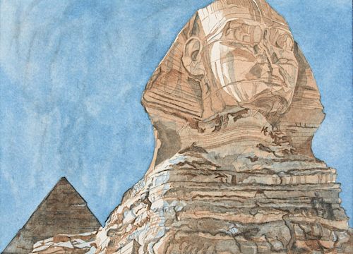 Philip Pearlstein "Sphinx" Aquatint, Signed Edition