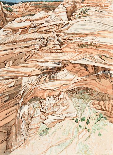 Philip Pearlstein "Mummy Cave" Etching, Signed Edition