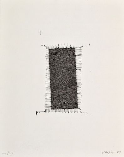 Joel Shapiro Woodcut, Minimal/Abstract Signed Edition