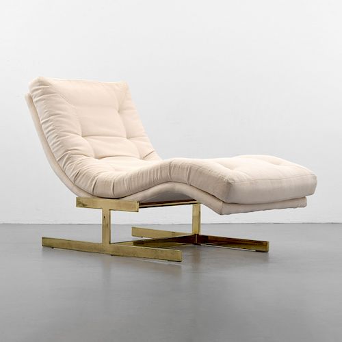 Chaise Lounge Chair, Manner of Milo Baughman