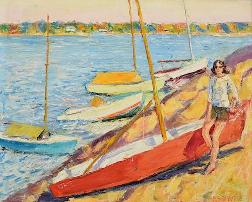 Emerson Burkhart Painting, Seascape/Nautical Scene
