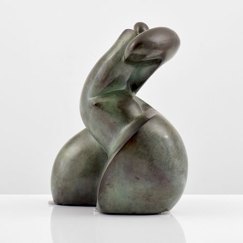 Large Dominique Polles Bronze Sculpture