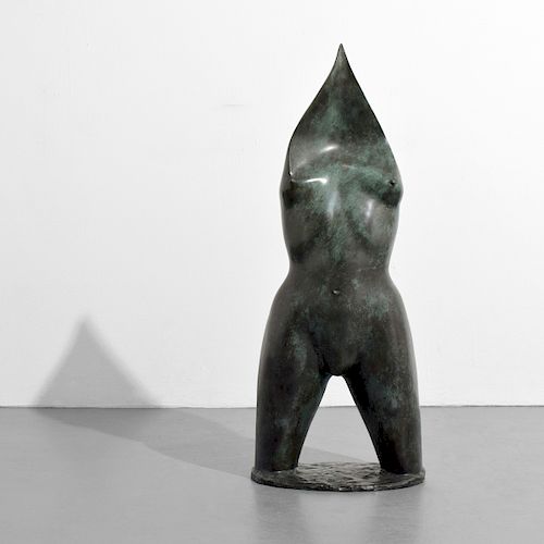 Large Larry Mohr Nude Bronze Sculpture 