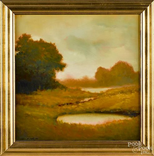 William McCarthy (American 20th/21st c.), oil on canvas landscape, signed lower left and dated