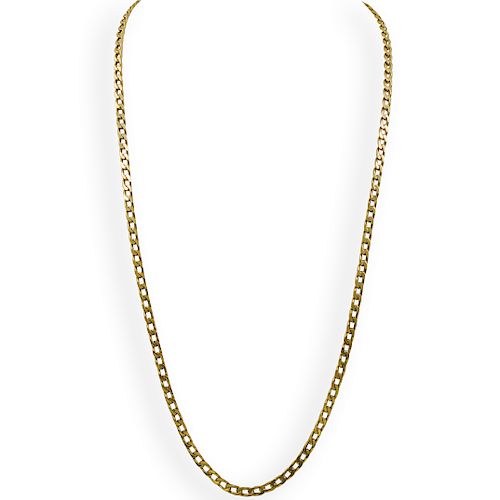 Vintage Italian 18k Gold Link Necklace