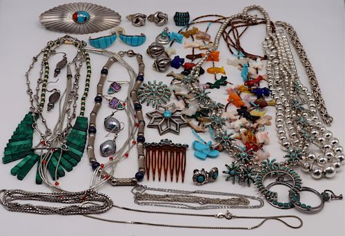 JEWELRY. Assorted Silver and Southwest Jewelry.