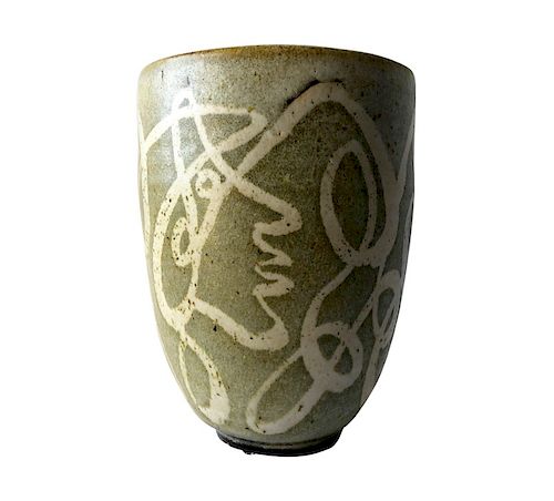 Early Ernst Alma Lorenzen Surrealist Canadian Profiles Vase