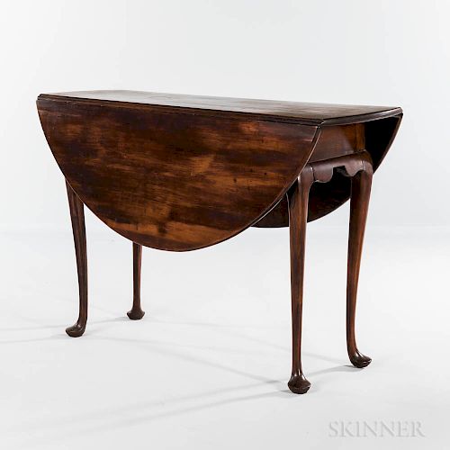 Queen Anne Maple Drop-leaf Table