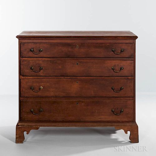 Red-stained Cherry Chest of Drawers