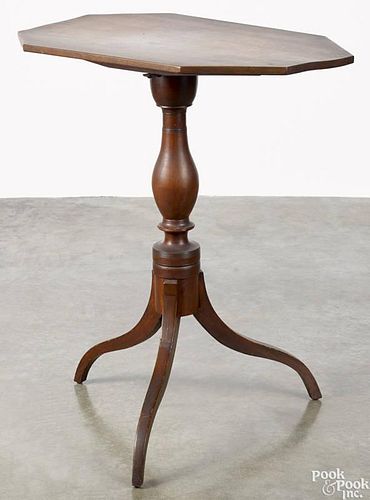 Federal mahogany candlestand, early 19th c., 27 1/2'' h., 15'' w., 24'' d.