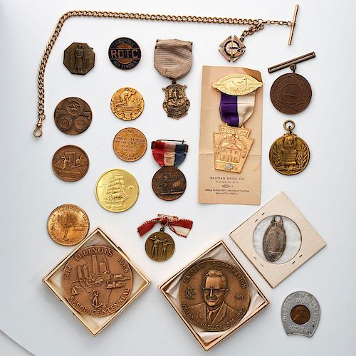 19 20TH & 19TH CENTURY COMMEMORATIVE COINS AND MEDALS