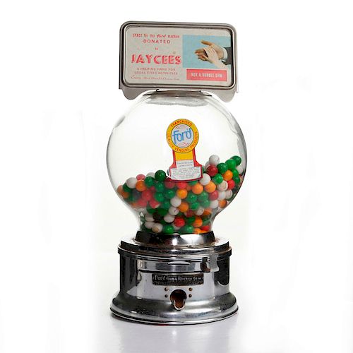 VINTAGE FORD GUMBALL MACHINE