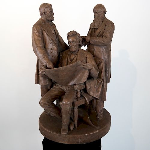 John Rogers Group: Abe Lincoln "Council of War"