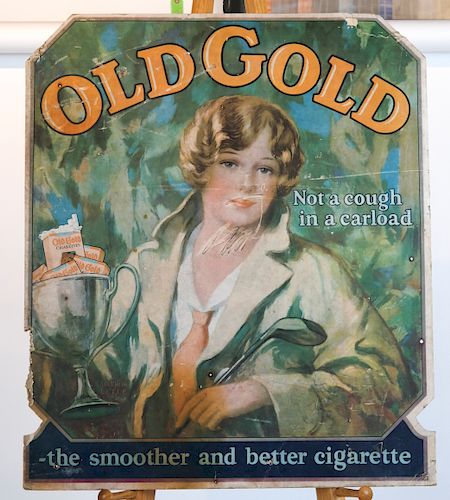 Old Gold Vintage Poster - Artur Litle