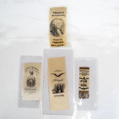 Four Native American Association Ribbons